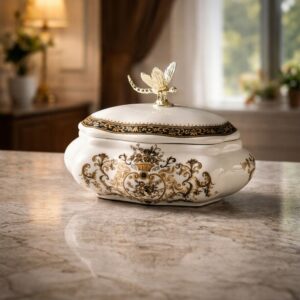 Vintage Floral Storage Box