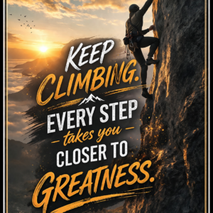Keep climbing every step