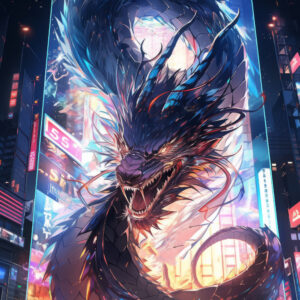 Anime Dragon Character Illustration