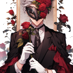 Anime Style Illustration Rose