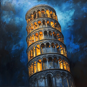 Inclining Pinnacle Pisa with Emotional Lighting