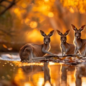 Kangaroos Sunset – Dreamy