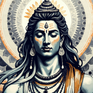 Meditating Shiva Illustration