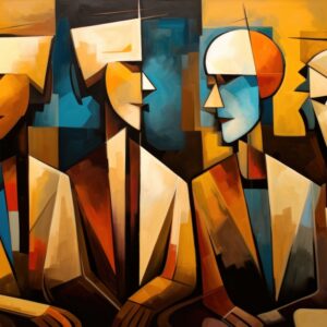 People Painting Art Representation